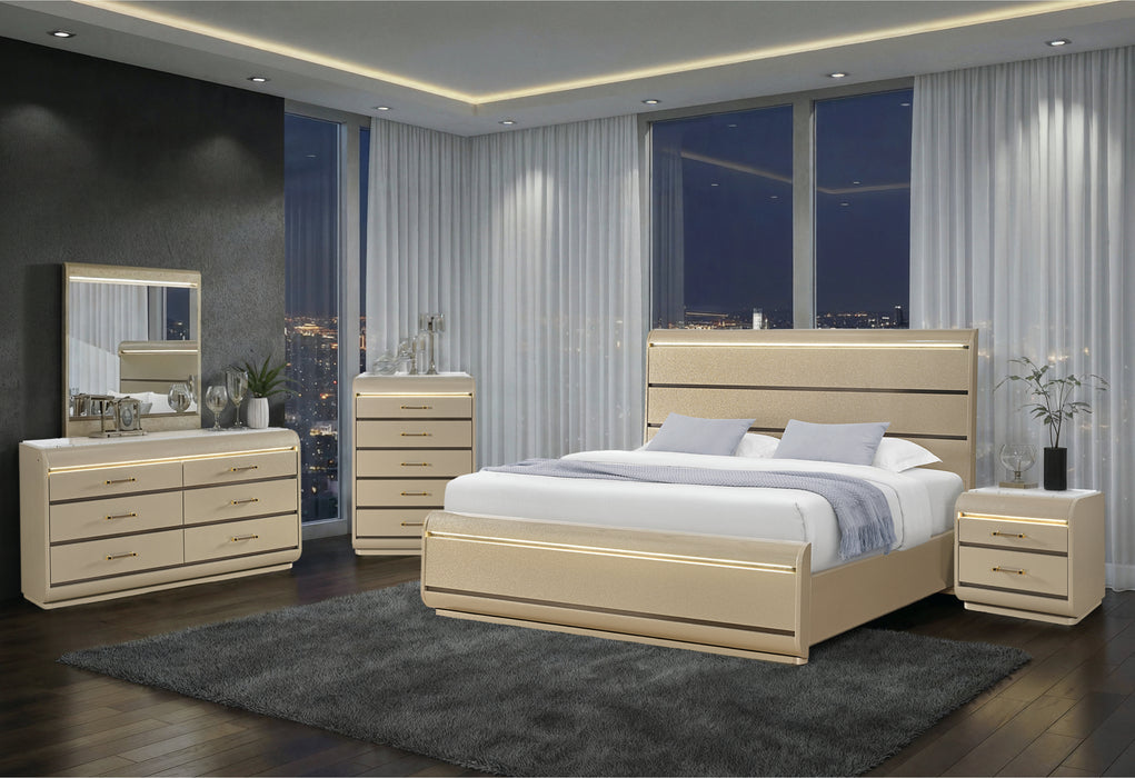 GENESIS GOLD KING BED GROUP