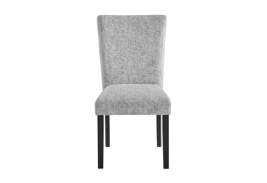 D1319 BLK/WHT DINING TABLE, 4 D1319 LT GREY DC & D1319 LT GREY BN